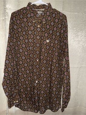 Cinch Men's Brown Multi-Print Western Shirt